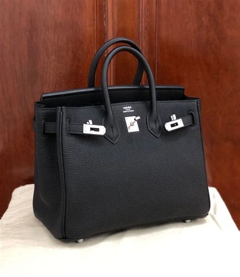 hermes birkin black silver|hermes birkin 25 togo.